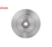 X2 PCS REAR AXLE 0 986 479 278 BRAKE DISC BOSCH