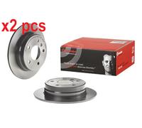 X2 PCS REAR AXLE 08.9580.21 BRAKE DISC BREMBO