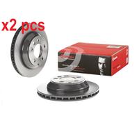 X2 PCS REAR AXLE 09.C884.11 BRAKE DISC BREMBO