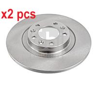 X2 PCS REAR AXLE 104169 BRAKE DISC FEBI BILSTEIN