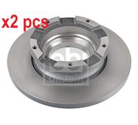 X2 PCS REAR AXLE 104494 BRAKE DISC FEBI BILSTEIN