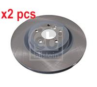 X2 PCS REAR AXLE 106300 BRAKE DISC FEBI BILSTEIN