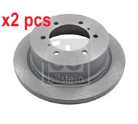 X2 PCS REAR AXLE 108435 BRAKE DISC FEBI BILSTEIN