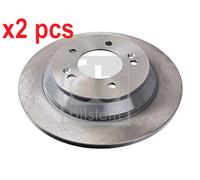 X2 PCS REAR AXLE 108550 BRAKE DISC FEBI BILSTEIN