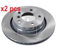 X2 PCS REAR AXLE 17925 BRAKE DISC FEBI BILSTEIN