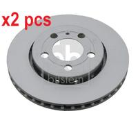 X2 PCS REAR AXLE 23560 BRAKE DISC FEBI BILSTEIN