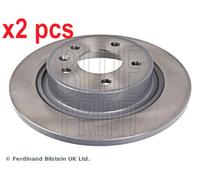 X2 PCS REAR AXLE ADW194307 BRAKE DISC BLUE PRINT