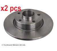 X2 PCS REAR AXLE ADZ94318 BRAKE DISC BLUE PRINT