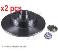 X2 PCS REAR AXLE ADZ94334 BRAKE DISC BLUE PRINT