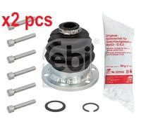 X2 PCS REAR AXLE BOTH SIDES L&R 08303 BELLOW KIT, DRIVE SHAFT FEBI BILSTEIN