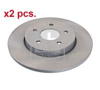 X2 PCS REAR BRAKE DISC PAIR L&R 19827 FEBI BILSTEIN I
