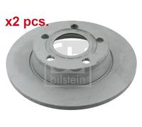 X2 PCS REAR BRAKE DISC PAIR L&R 22906 FEBI BILSTEIN I
