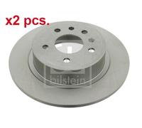 X2 PCS REAR BRAKE DISC PAIR L&R 23551 FEBI BILSTEIN I