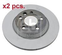 X2 PCS REAR BRAKE DISC PAIR L&R 23564 FEBI BILSTEIN I