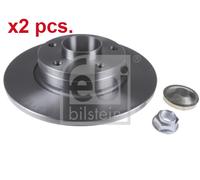 X2 PCS REAR BRAKE DISC PAIR L&R 28151 FEBI BILSTEIN I
