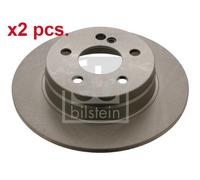 X2 PCS REAR BRAKE DISC PAIR L&R 30554 FEBI BILSTEIN I