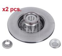 X2 PCS REAR BRAKE DISC PAIR L&R 32783 FEBI BILSTEIN I