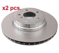 X2 PCS REAR BRAKE DISC PAIR L&R 36385 FEBI BILSTEIN I