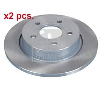 X2 PCS REAR BRAKE DISC PAIR L&R 39689 FEBI BILSTEIN I
