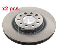 X2 PCS REAR BRAKE DISC PAIR L&R 43962 FEBI BILSTEIN I