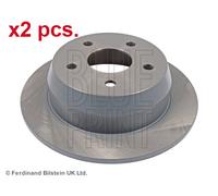 X2 PCS REAR BRAKE DISC PAIR L&R ADA104312 BLUE PRINT I