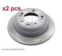 X2 PCS REAR BRAKE DISC PAIR L&R ADG043132 BLUE PRINT I