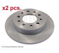 X2 PCS REAR BRAKE DISC PAIR L&R ADG04355 BLUE PRINT I