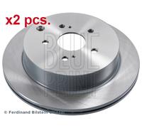X2 PCS REAR BRAKE DISC PAIR L&R ADK84336 BLUE PRINT I