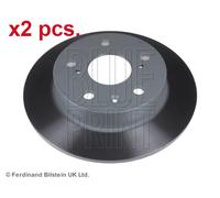 X2 PCS REAR BRAKE DISC PAIR L&R ADK84345 BLUE PRINT I