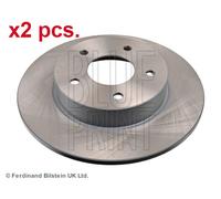 X2 PCS REAR BRAKE DISC PAIR L&R ADN143104 BLUE PRINT I