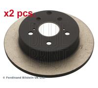 X2 PCS REAR BRAKE DISC PAIR L&R ADT343207 BLUE PRINT I