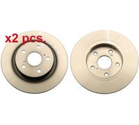 X2 PCS REAR BRAKE DISC PAIR L&R DF6324 TRW I