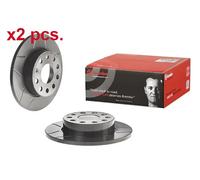 X2 PCS REAR BRAKE DISC ROTORS SET L&R SIDES 08.9488.75 BREMBO I