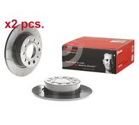 X2 PCS REAR BRAKE DISC ROTORS SET L&R SIDES 08.9502.75 BREMBO I