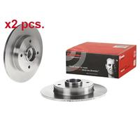 X2 PCS REAR BRAKE DISC ROTORS SET L&R SIDES 08.9512.27 BREMBO I