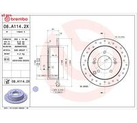 BREMBO 08.A114.2X Brake disc