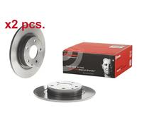 X2 PCS REAR BRAKE DISC ROTORS SET L&R SIDES 08.C423.11 BREMBO I