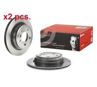 X2 PCS REAR BRAKE DISC ROTORS SET L&R SIDES 09.B338.21 BREMBO I