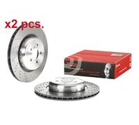 X2 PCS REAR / BRAKE DISC ROTORS SET L&R SIDES 09.D901.33 BREMBO I