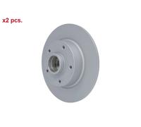X2 PCS REAR BRAKE DISC ROTORS SET L&R SIDES 24.0108-0116.2 ATE I