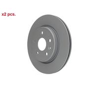 X2 PCS REAR BRAKE DISC ROTORS SET L&R SIDES 24.0123-0215.1 ATE I