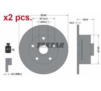 X2 PCS REAR BRAKE DISC ROTORS SET L&R SIDES 92154303 TEXTAR I