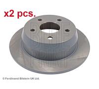 X2 PCS REAR BRAKE DISC ROTORS SET L&R SIDES ADA104312 BLUE PRINT I