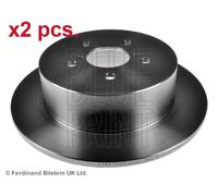 X2 PCS REAR BRAKE DISC ROTORS SET L&R SIDES ADS74324 BLUE PRINT I