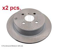 X2 PCS REAR BRAKE DISC ROTORS SET L&R SIDES ADT343175 BLUE PRINT I