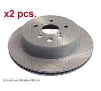 X2 PCS REAR BRAKE DISC ROTORS SET L&R SIDES ADT343203 BLUE PRINT I