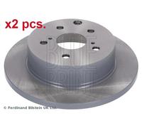 X2 PCS REAR BRAKE DISC ROTORS SET L&R SIDES ADT343207 BLUE PRINT I