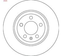 X2 PCS REAR BRAKE DISC ROTORS SET L&R SIDES DF4624 TRW I