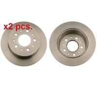 X2 PCS REAR BRAKE DISC ROTORS SET L&R SIDES DF4770 TRW I