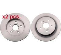 X2 PCS REAR BRAKE DISC ROTORS SET L&R SIDES DF6145 TRW I